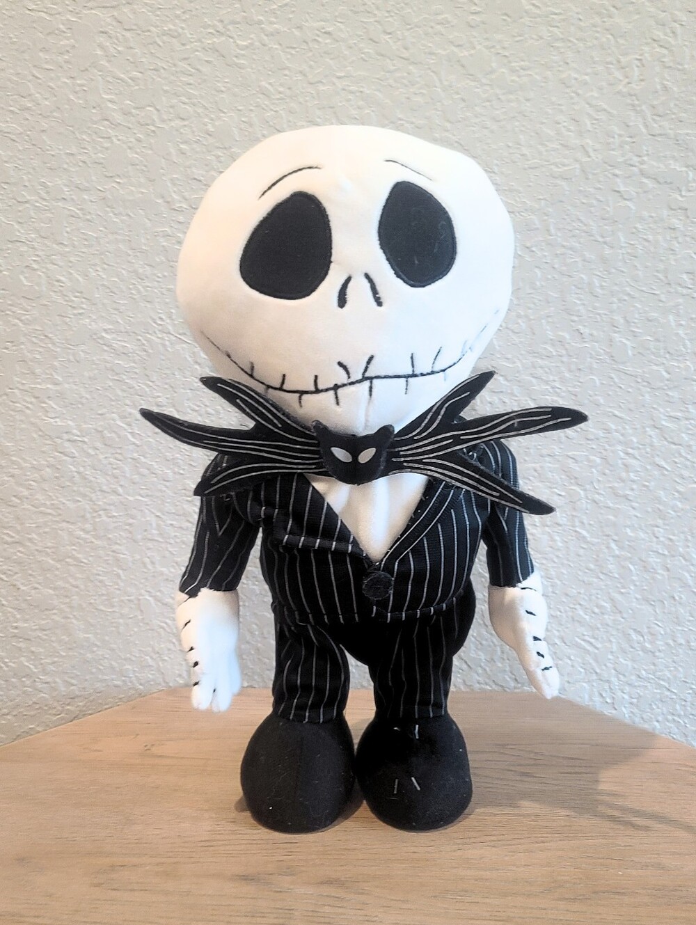 Disney Nightmare Before Christmas Animated Jack Skellington Plush 13" Works